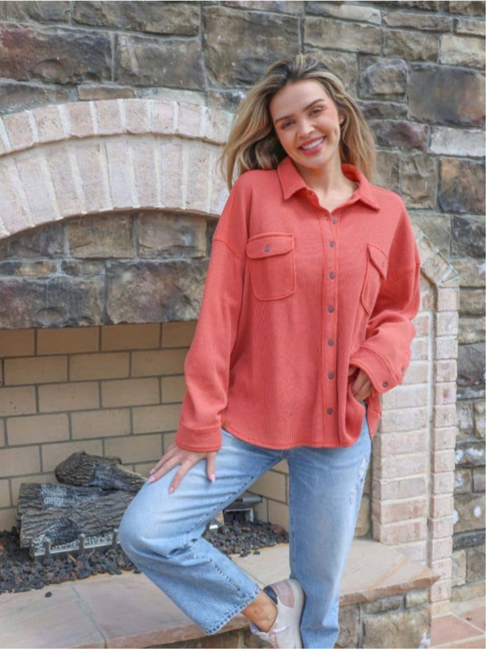 Simply Southern Waffle Knit Shacket